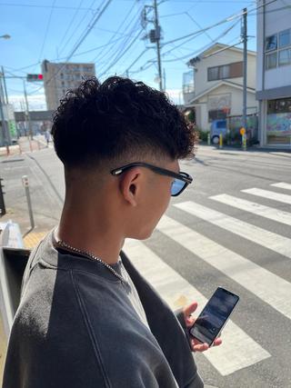 パーマ メンズ 佐藤 宰 OZ桑野店のヘアスタイル