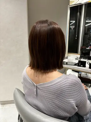 ミディアム 今話題の艶髪矯正 美艶カラー/FUKAのヘアスタイル