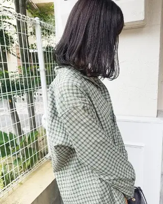 カラー 🙃 透明感カラー/ボブのヘアスタイル