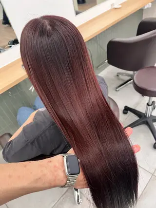 ロング カラー 赤みゼロ/透明感 カラー🌿KANTAのヘアスタイル