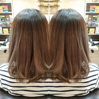 ミディアム カラー 大川 幸樹のヘアスタイル