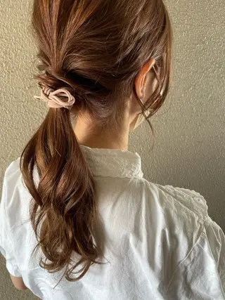 セミロング カラー ヘアアレンジ サダハルカ |chouetteのヘアスタイル