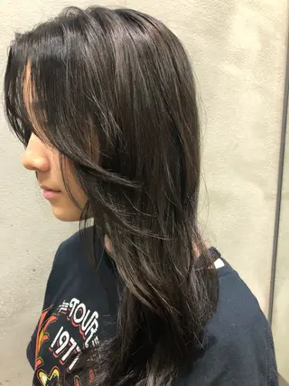 ロング カラー haruka 遥歌のヘアスタイル