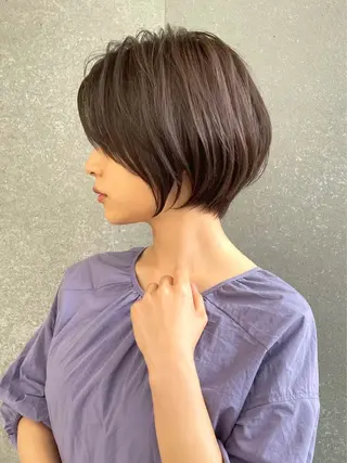 ショート カラー 🌟透明感カラー× 小顔カット いっせいのヘアスタイル