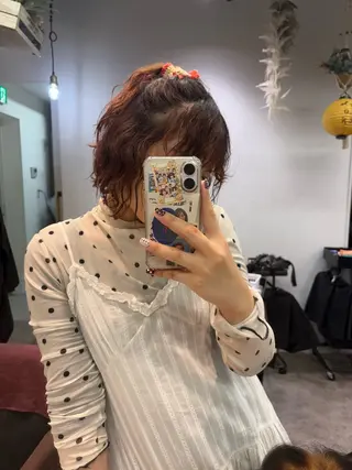 ショート 🪐海外hair/パ ーマ/暖色/ミミ🌼のヘアスタイル