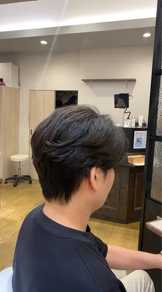 パーマ メンズ ボブ/ミディアム/ maikaのヘアスタイル
