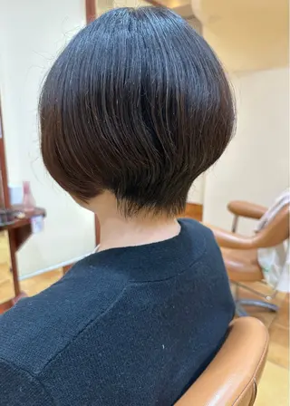 ショート ボブ/ゆるふわ ボブパーマ/とういのヘアスタイル