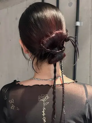 セミロング ヘアアレンジ 💎ハイトーン/ 艶カラー💎souのヘアスタイル