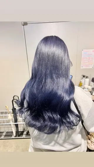 ロング カラー パーマ ヘアアレンジ メンズ 上品＆韓国風 🥀海心🥀のヘアスタイル