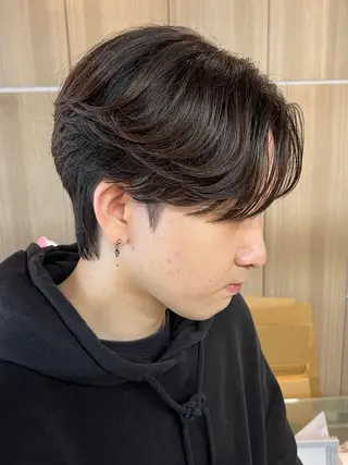 メンズ SHIN🌿柏美容師 レイヤーボブカラーのヘアスタイル