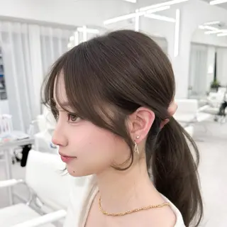 ロング カラー 韓国レイヤー× 顔まわり🕊️テルのヘアスタイル