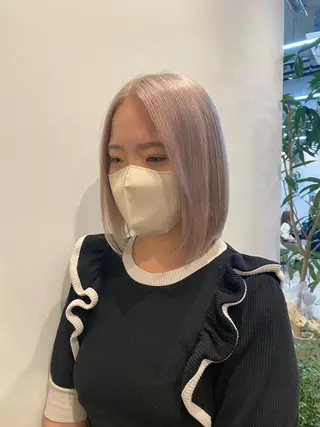 ミディアム カラー やました もえかのヘアスタイル