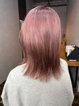 ミディアム カラー 透明感カラー/パーマ 🌀アオノのヘアスタイル