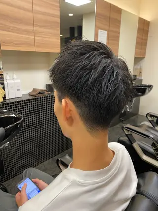 ショート メンズ メンズパーマモデル 大募集中のヘアスタイル