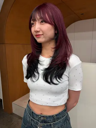 ロング 藤原 直希のヘアスタイル
