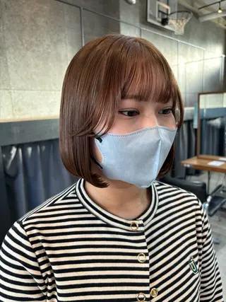 ショート カラー ヘアアレンジ 押切 響　のヘアスタイル