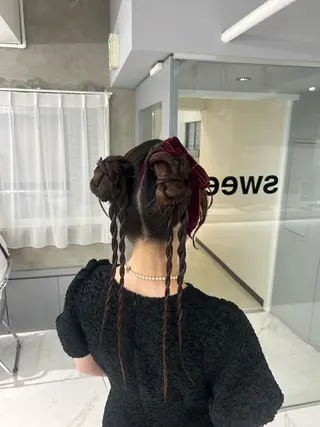 ヘアアレンジ ❤︎REIKA❤︎ ブリーチなしWカラーのヘアスタイル