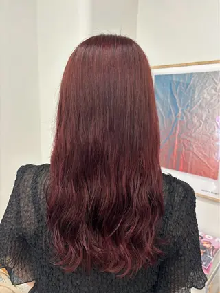ロング 星野花月 🍇暖色カラー🍎のヘアスタイル