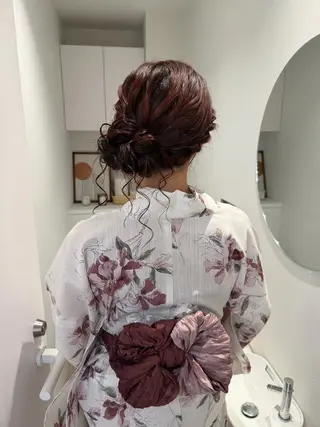 ヘアアレンジ アレンジ/ブラウン カラー HARU🕯のヘアスタイル