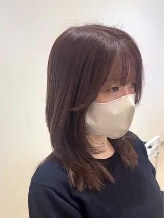 セミロング カラー 髪質改善ケア/透明感 カラー伊藤 千尋のヘアスタイル