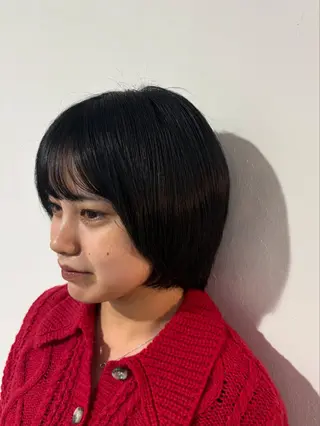 ショート 🌟池下/カラー・ 縮毛モデル/なごみのヘアスタイル