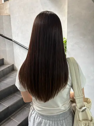 ロング ボブ×レイヤーカット 透明感カラー/Fuuのヘアスタイル