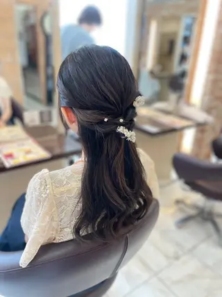 ロング ヘアアレンジ 垢抜け透明感カラー 🌻篠崎梓🌻のヘアスタイル