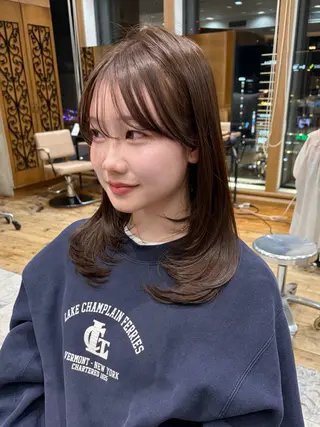 ロング 似合わせカット⌇ヘア セット⌇A i‎🤍のヘアスタイル