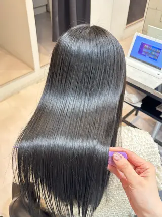 ロング カラー 赤み消し透明感🤍 髪質改善🌙/伽音のヘアスタイル