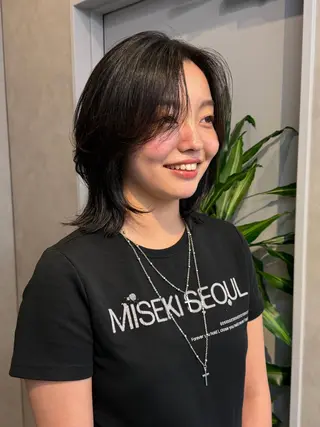 ミディアム 山中 欧輔のヘアスタイル