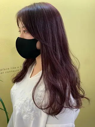 ロング カラー hubhair レイヤー/透明感のヘアスタイル