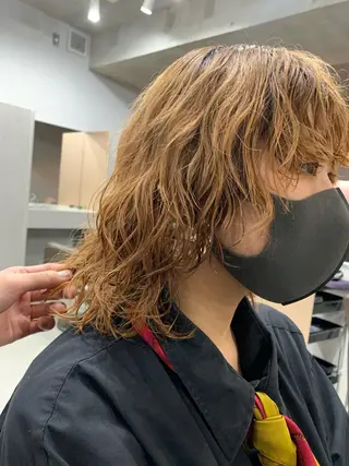 ミディアム パーマ ボブパーマコテ巻き風 パーマNo1深江秀平のヘアスタイル
