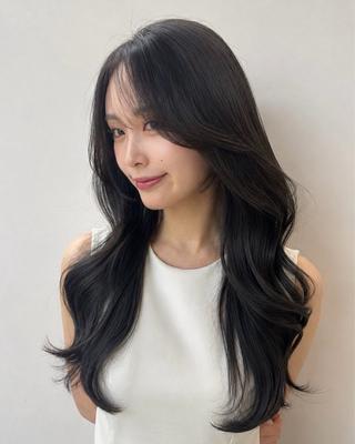 ロング カラー ヘアアレンジ レイヤーカット kakeruのヘアスタイル