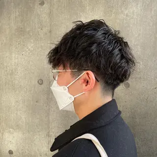 パーマ メンズ もりたみかこ 美容師お休み中のヘアスタイル