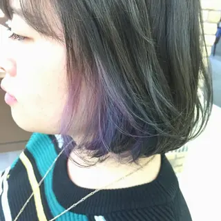 ミディアム セミロング カラー 大平 美沙のヘアスタイル