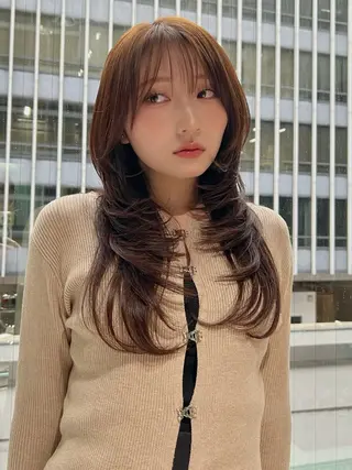 ロング nok kaoriのヘアスタイル
