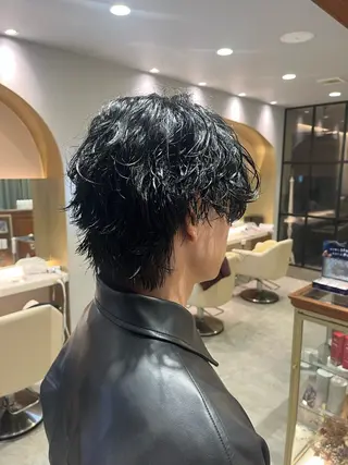 パーマ メンズ 金安 かんたのヘアスタイル