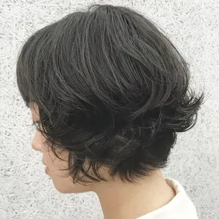 ショート パーマ ✂︎ウルフ・ショート ✂︎MIKUNIのヘアスタイル
