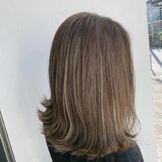 ミディアム カラー 💎髪質改善💎 西森千夏のヘアスタイル