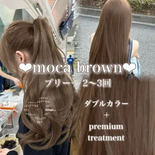 ロング 艶髪ハイトーンカラー 渋谷🎀ririkaのヘアスタイル