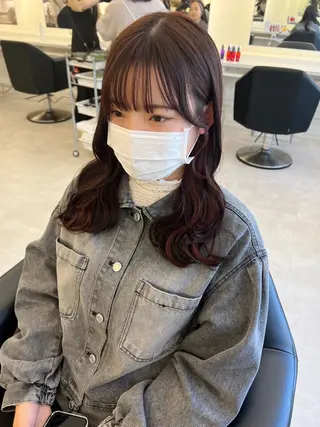 ロング カラー NANO/ ブリーチ×レイヤーのヘアスタイル
