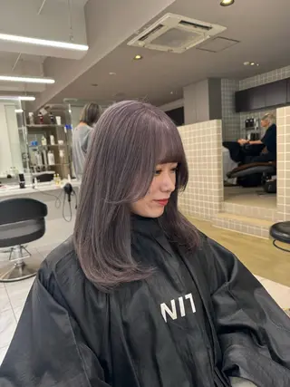 ミディアム カラー ヘアアレンジ Over hair_ misakiのヘアスタイル