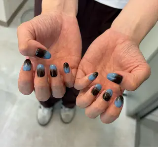 ネイル Mai :矢場町 ニュアンス🌿アートのネイルデザイン