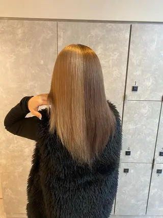 ロング みる/ハイトーン ✨透明カラーのヘアスタイル