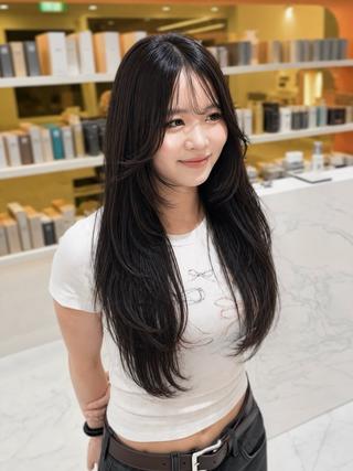 ロング カラー 大人韓国レイヤ ー特化|角岡泉希🩶のヘアスタイル