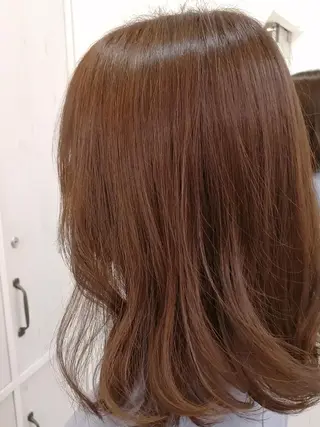 ミディアム カラー ✨METEO導入店✨ 髪質改善×縮毛矯正のヘアスタイル
