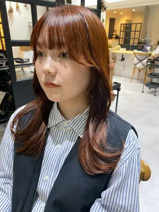 セミロング カラー 似合う髪型見つけます AYAKAのヘアスタイル