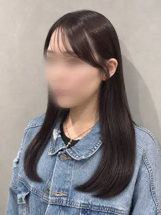 うる艶カラー 顔周りカット♡ikuのヘアスタイル