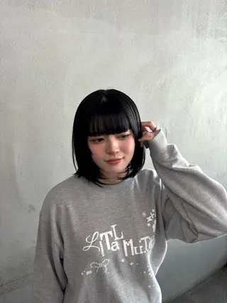 ミディアム カラー ヘアアレンジ Miharu / ニュアンスカラーのヘアスタイル