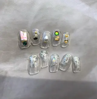 ネイル パラあり！フィルイン 美フォルムのネイルデザイン